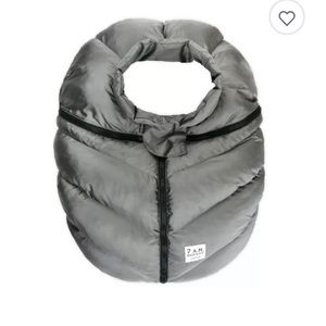 7AM Enfant Cocoon car seat stroller cover metallic grey